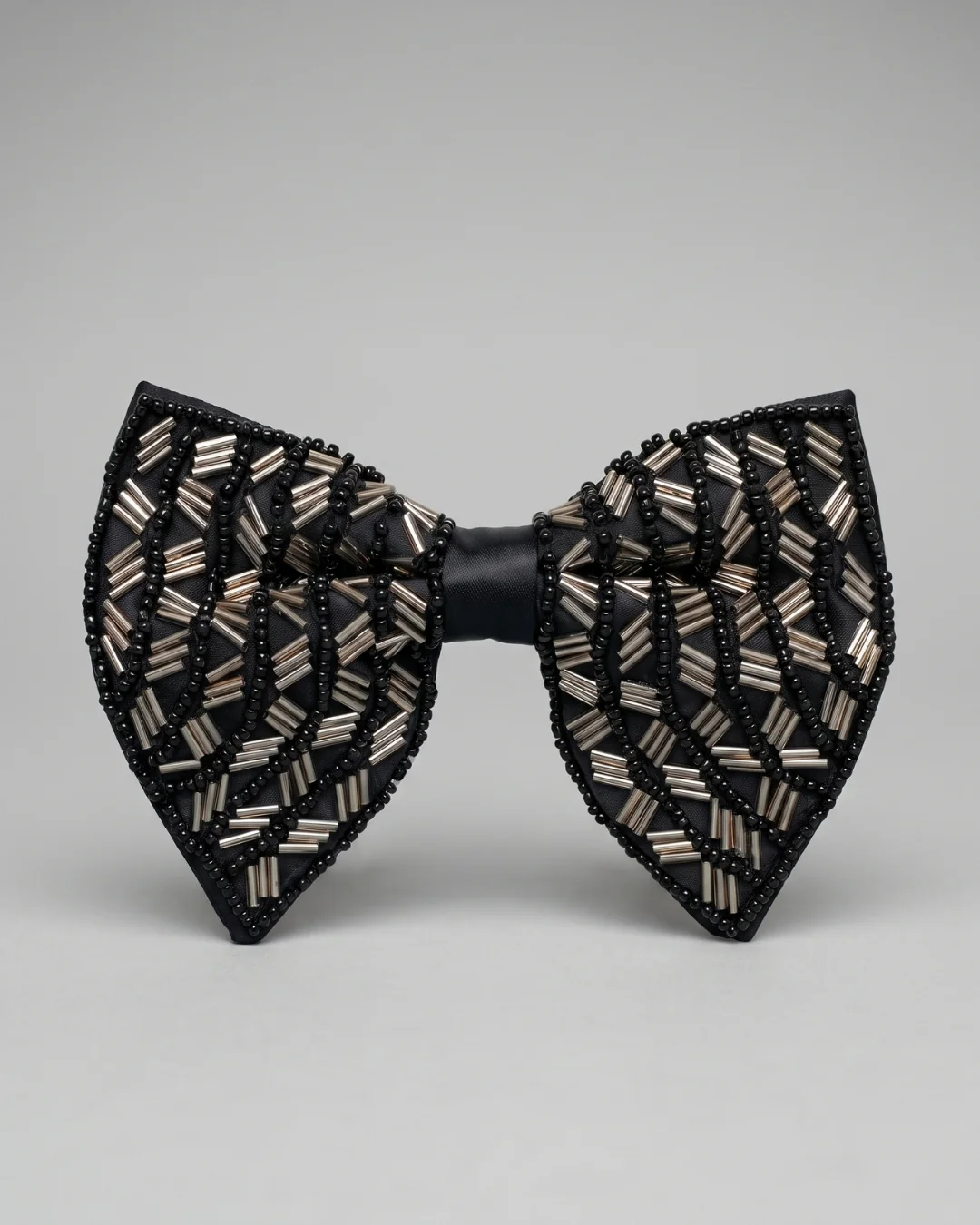 Men's Embellished Pointed Bow Tie