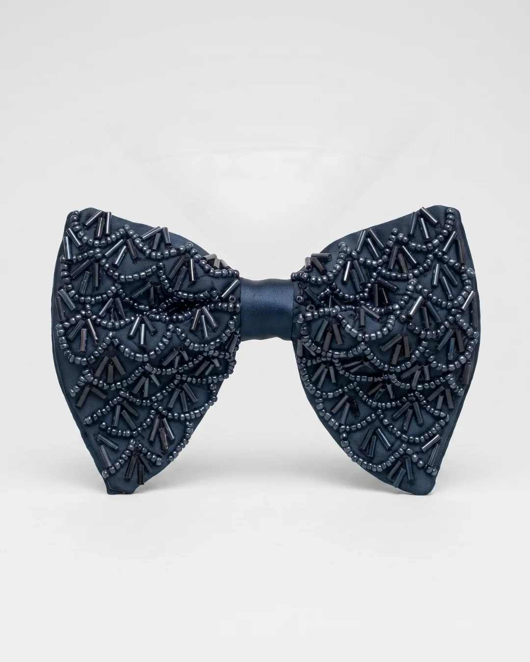 Wedding Wear Navy Blue Bow Tie for Men