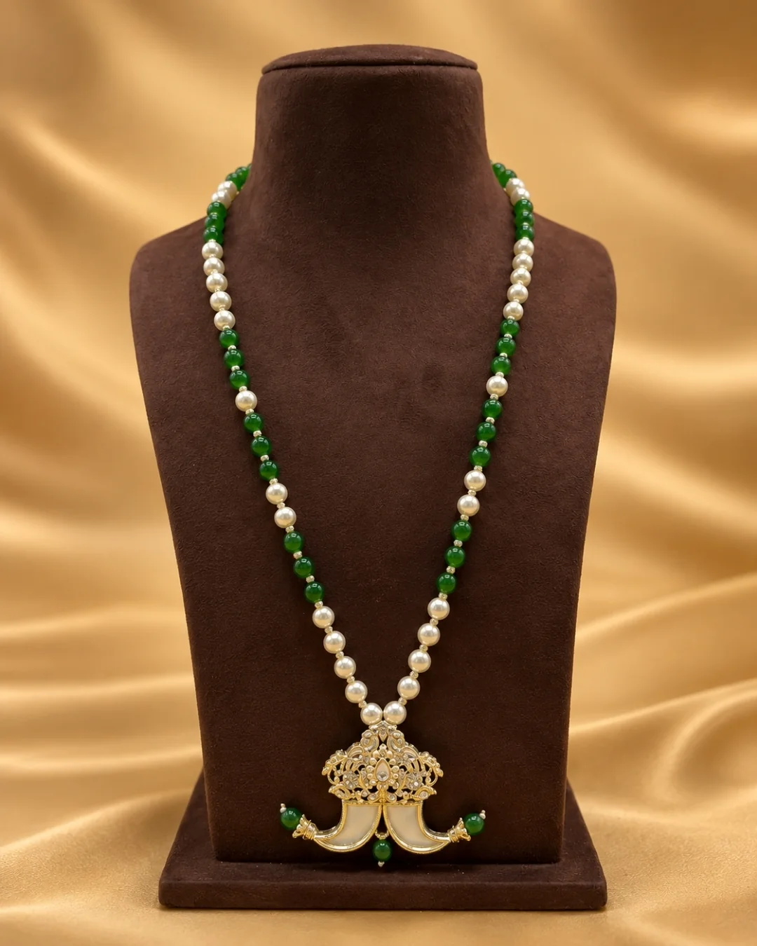Emerald Pearl Heritage Men’s Mala