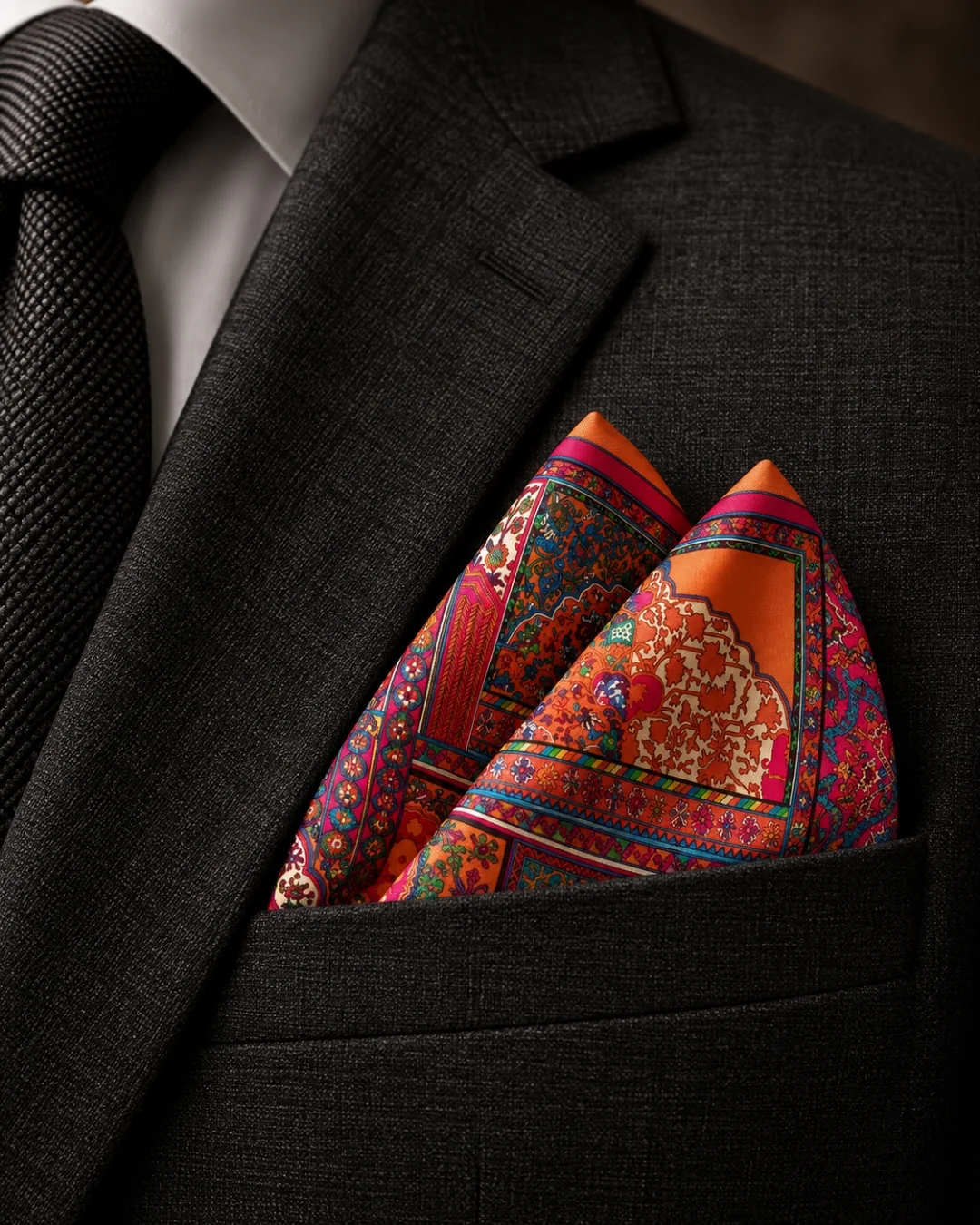 Premium Multicolor Printed Pocket Square